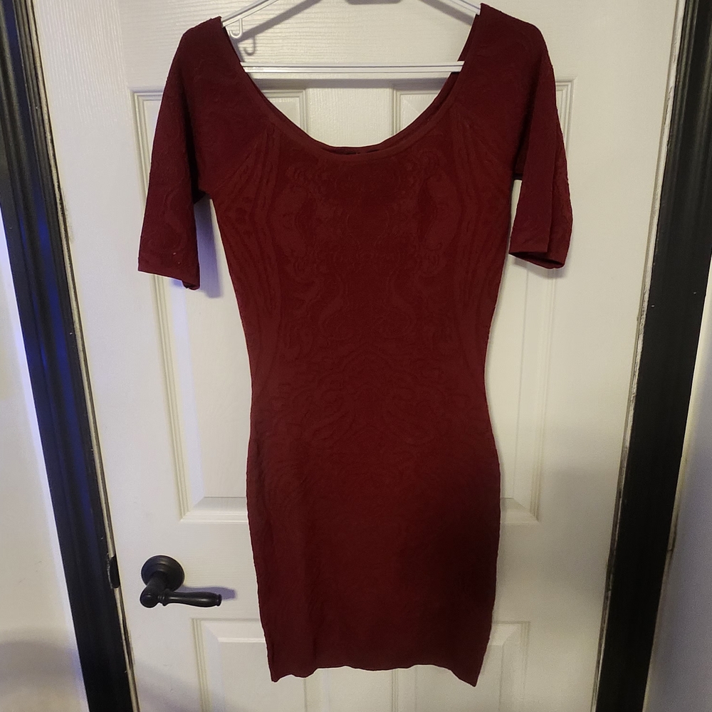 Guess Deep Red Mini Dress